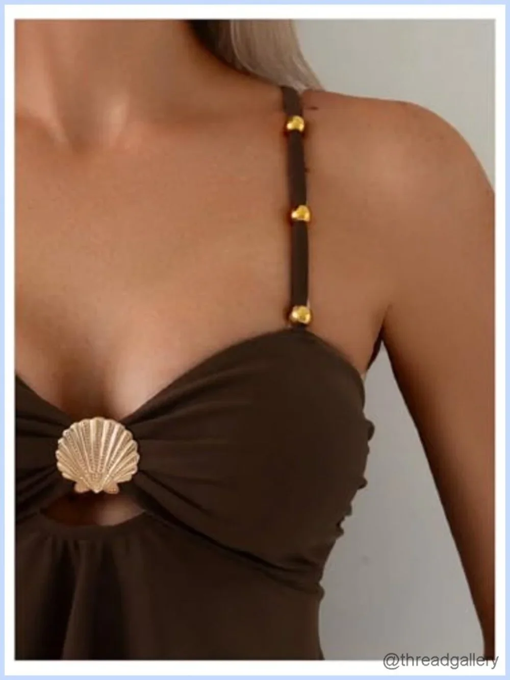 Tankini with High Waisted Bottom, 2 Piece Swimset w/ Adjustable Straps